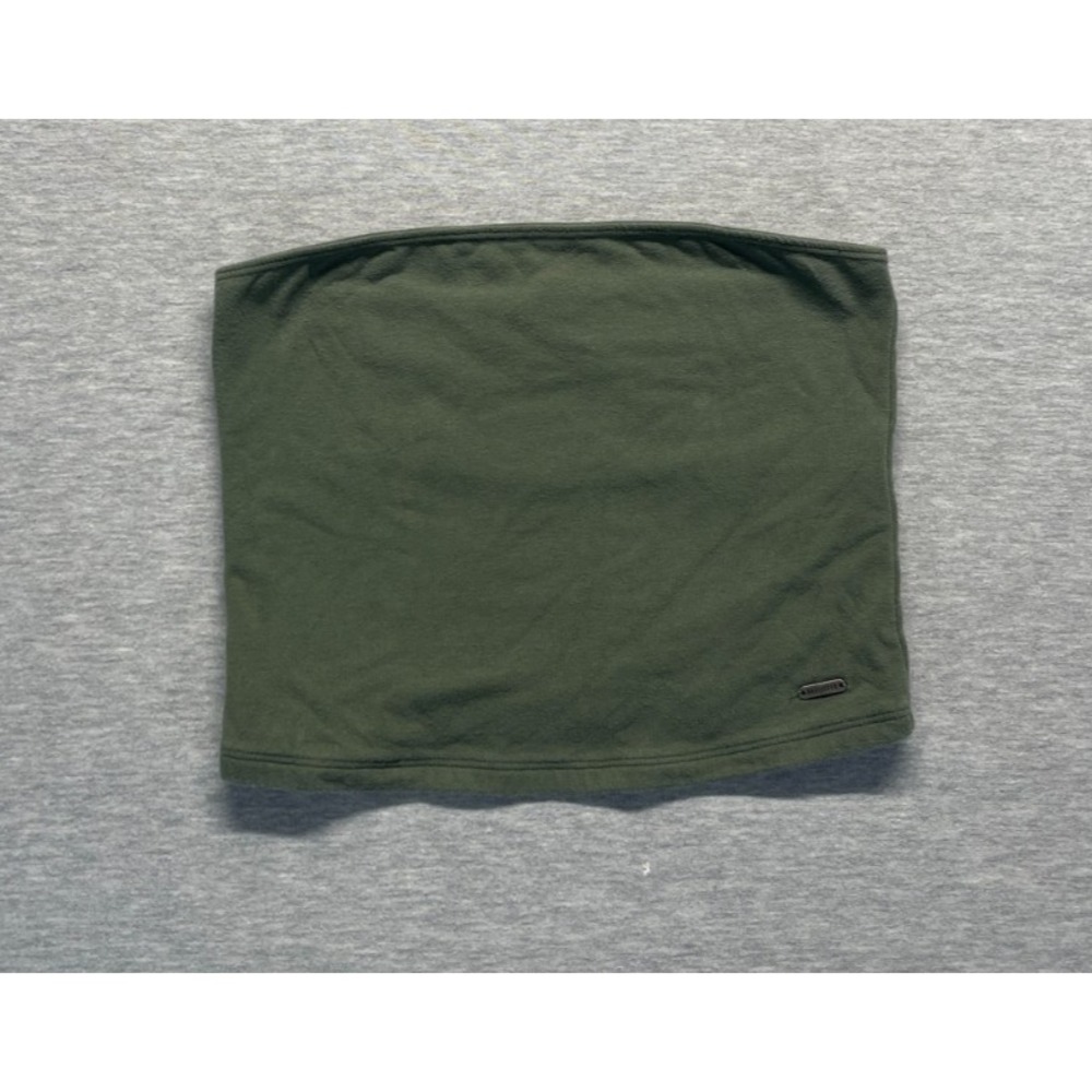 Hollister California Cropped Tube Top Womens Small Olive Green Cotton Strapless